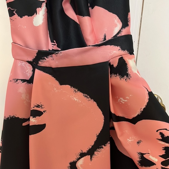 Halston Heritage Floral Halter Dress - Picture 5 of 12